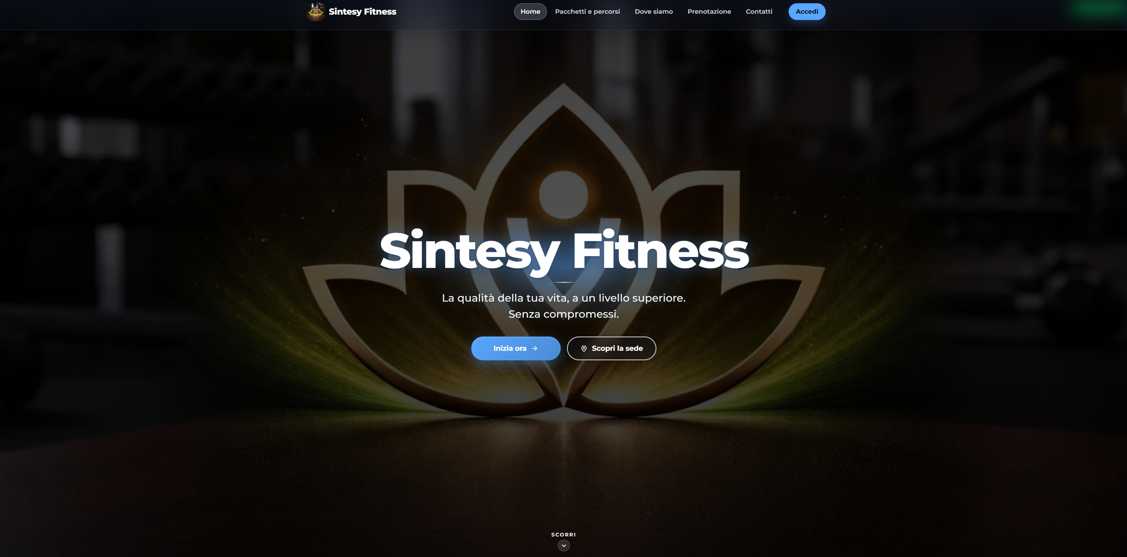 Anteprima sito web palestra SintesyFitness con personal trainer